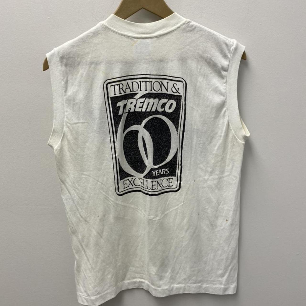 Vintage 80s tremco tank top t shirt size L... Depop
