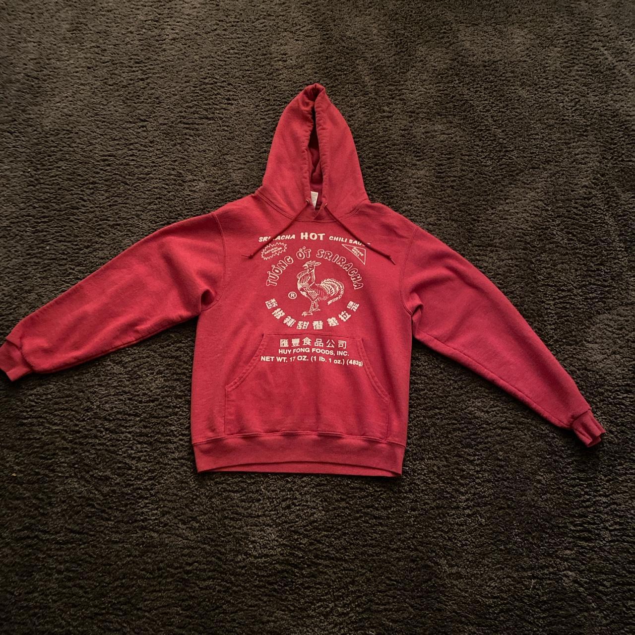 super cute sriracha hot chili sauce hoodie!! super... Depop