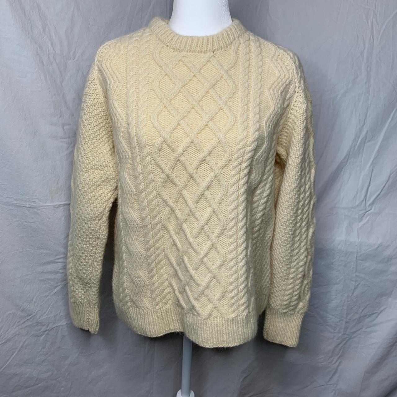 Vintage Blarney Woolen Mills hand knit fisherman... - Depop