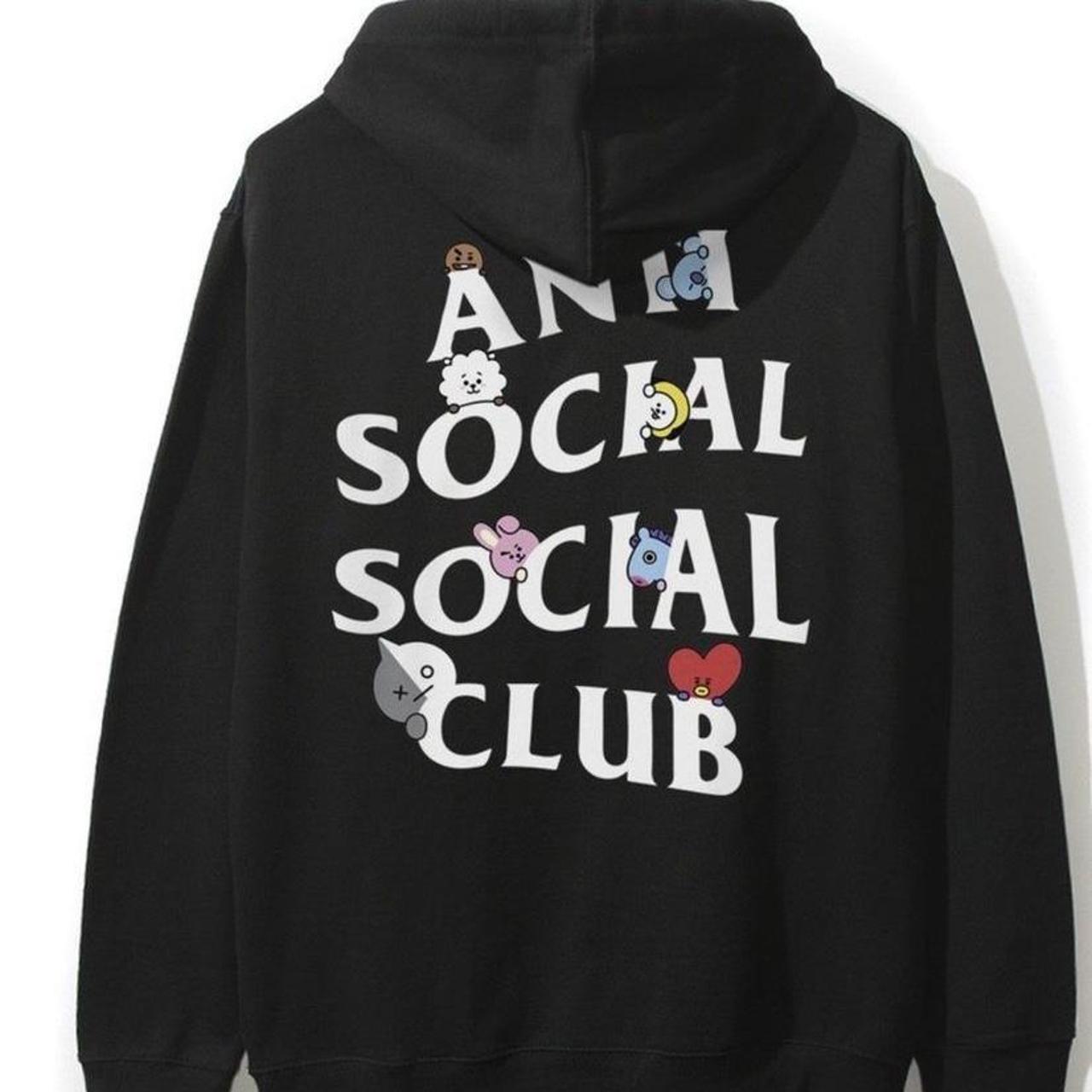 Anti social social club hoodie cheap bts