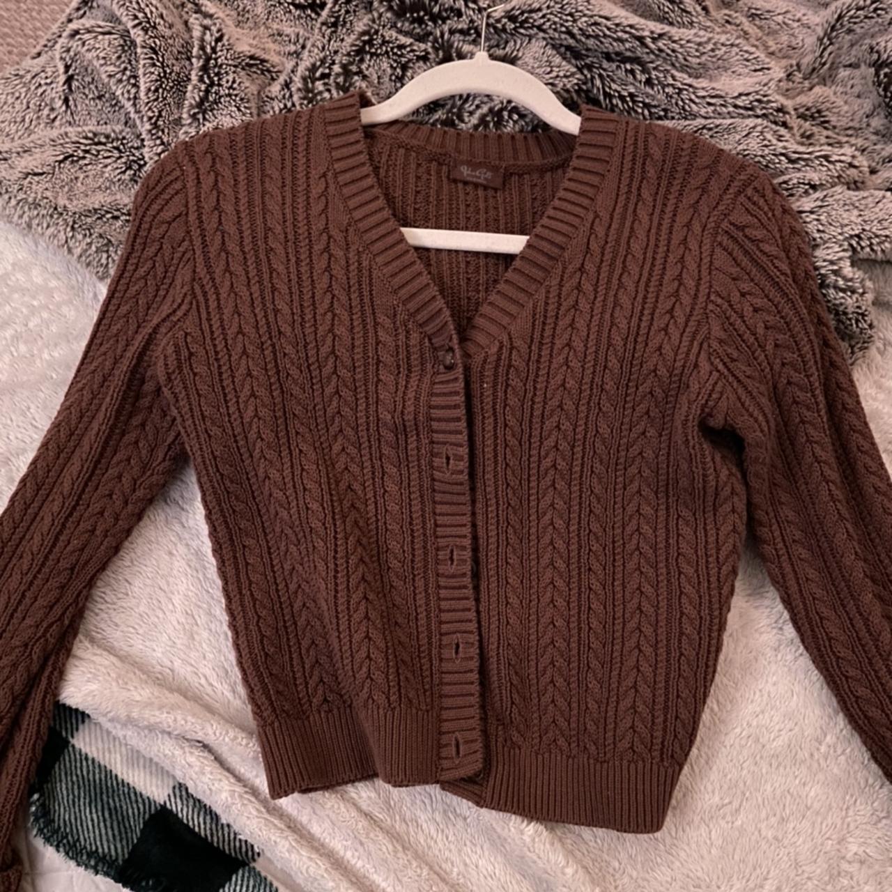 John Galt Brandy Brown Cardigan Brandy Melville John Galt Brown