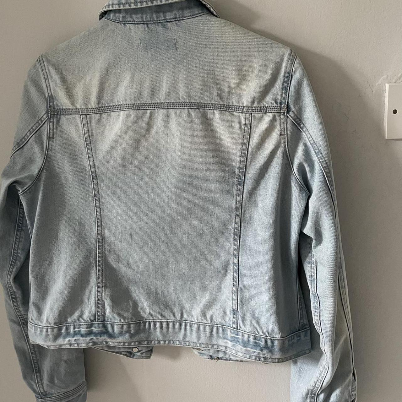 Light washed blue short denim jacket, New Look size... - Depop