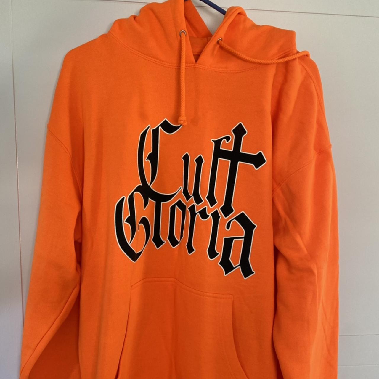CULT GLORIA ORANGE LARGE HOODIE,