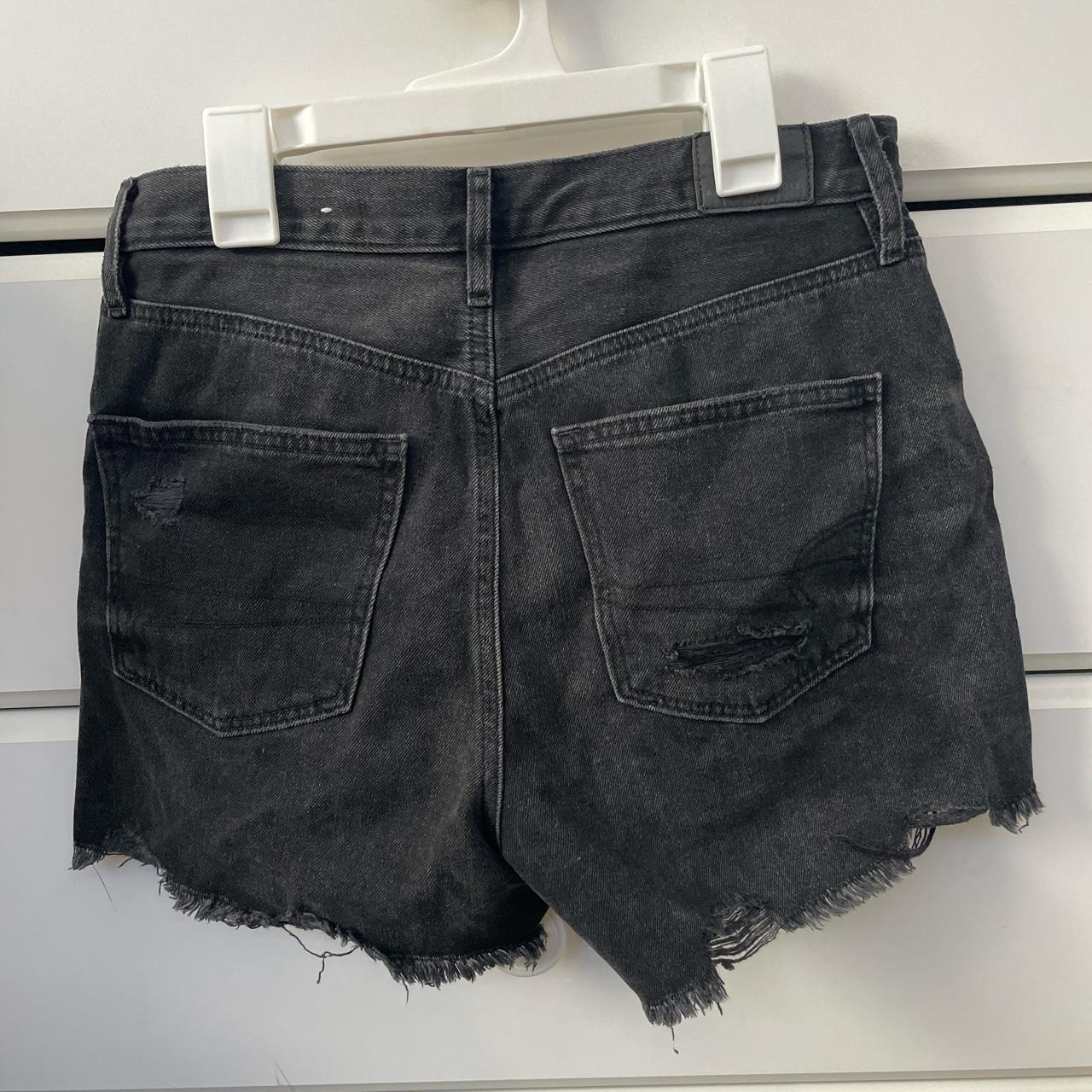 American Eagle, black, mom shorts that have only... - Depop