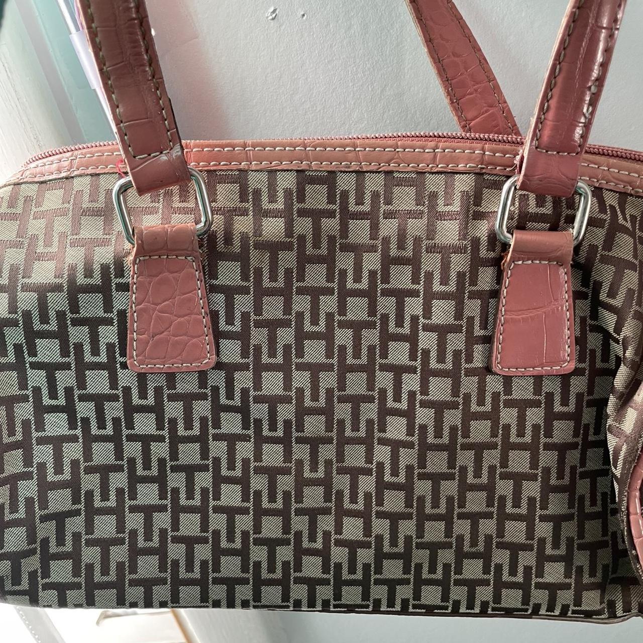 vintage Tommy Hilfiger purse ! light pink and brown.... Depop