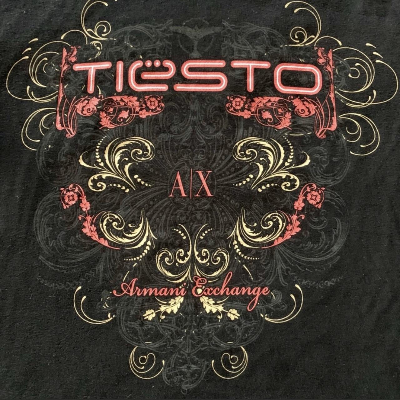 Tiesto Vintage Armani Exchange Tshirt size S in Black Depop