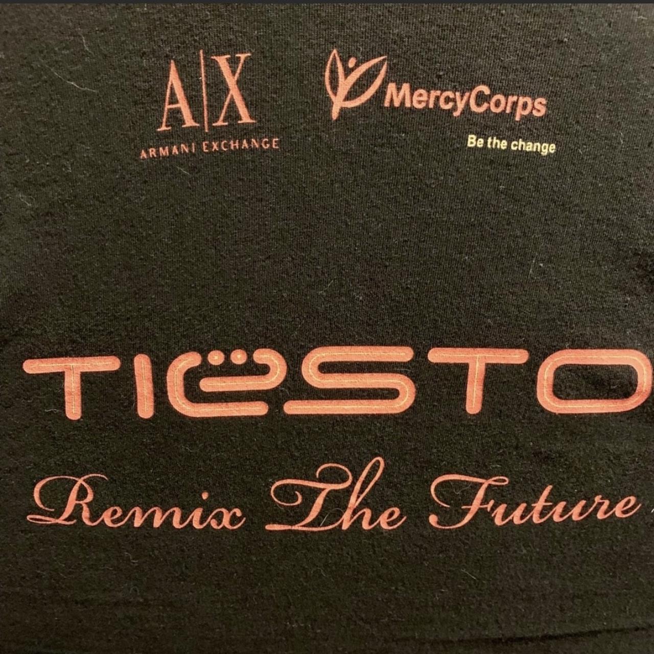 Tiesto Vintage Armani Exchange Tshirt size S in Black Depop