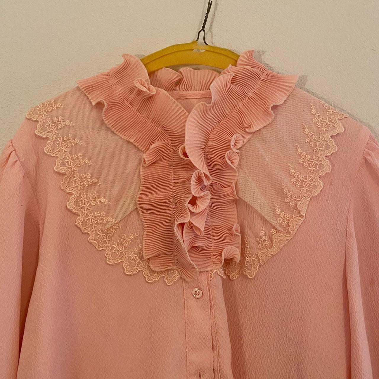 Gorgeous Vintage 1970s Romantic Ruffle Blouse 🕊 In... - Depop