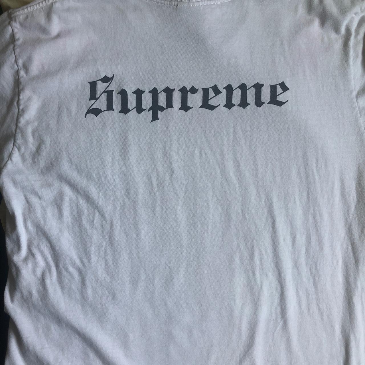 Supreme X Slayer Collaboration Big Logo Tee From... - Depop