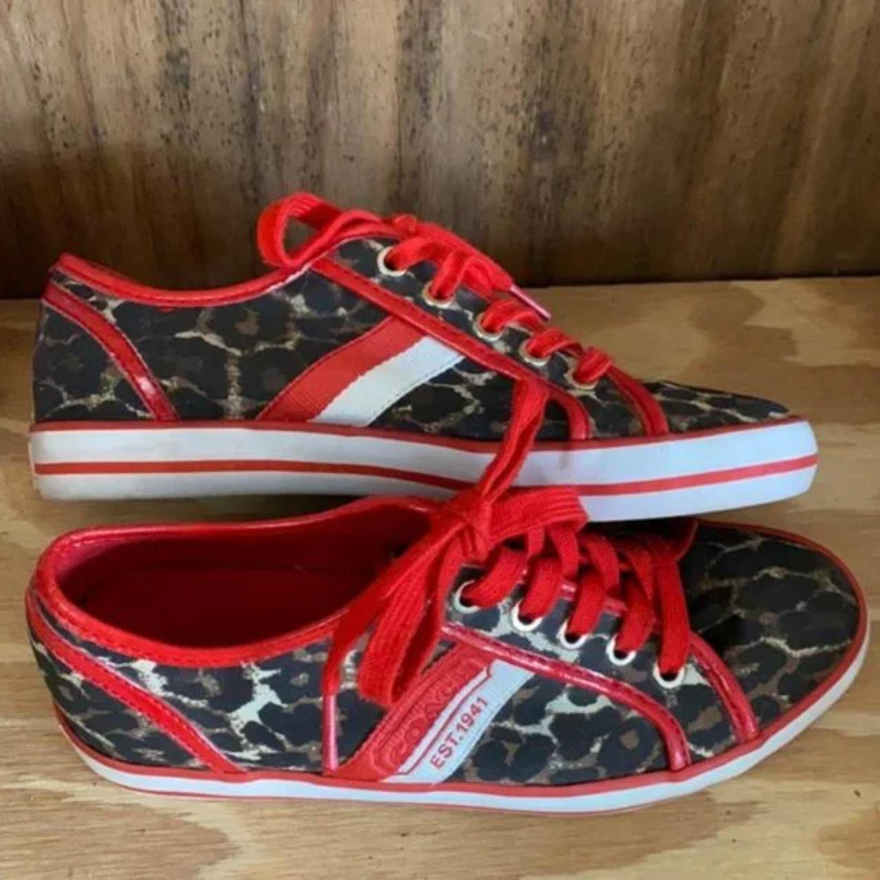 Leopard store coach shoes