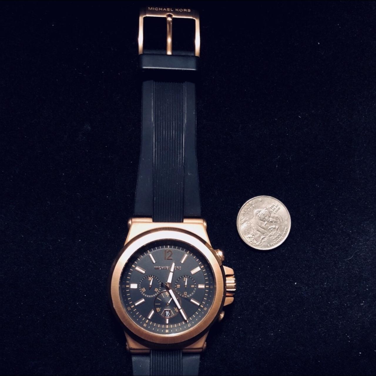 Michael kors black on sale and gold mens watch