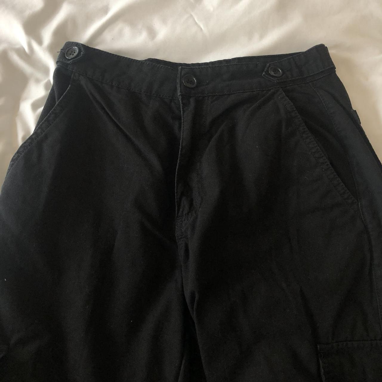 Black Cargo Pants Condition: Used -... - Depop