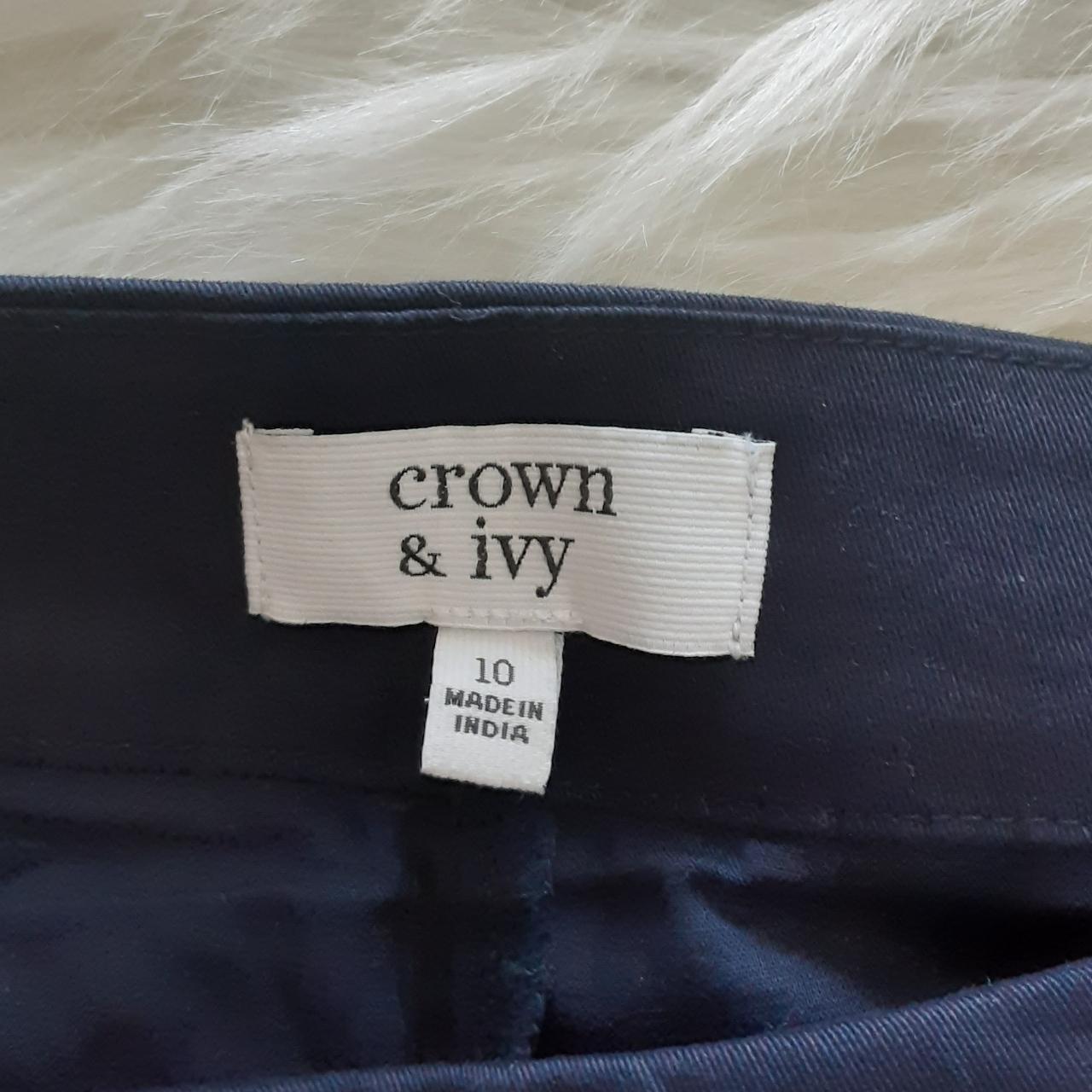 Crown & Ivy Navy and White Mini Skort. Brand NWT.... - Depop