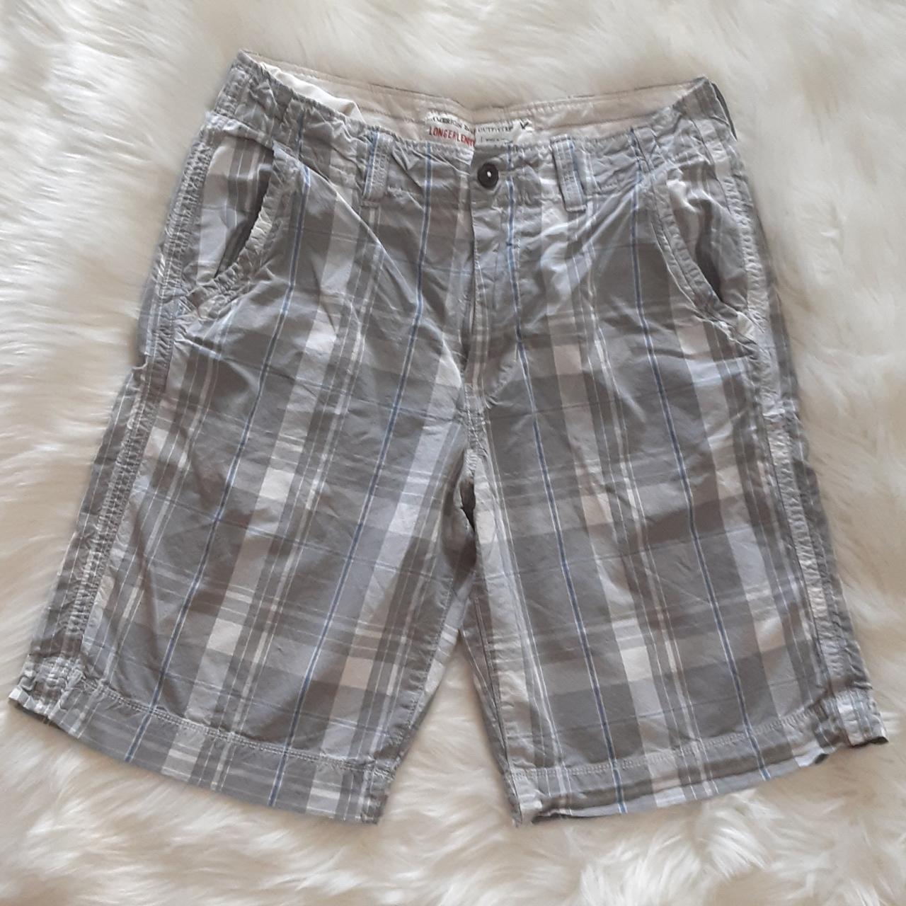American Eagle Men's Shorts Longer Length. Gray... Depop