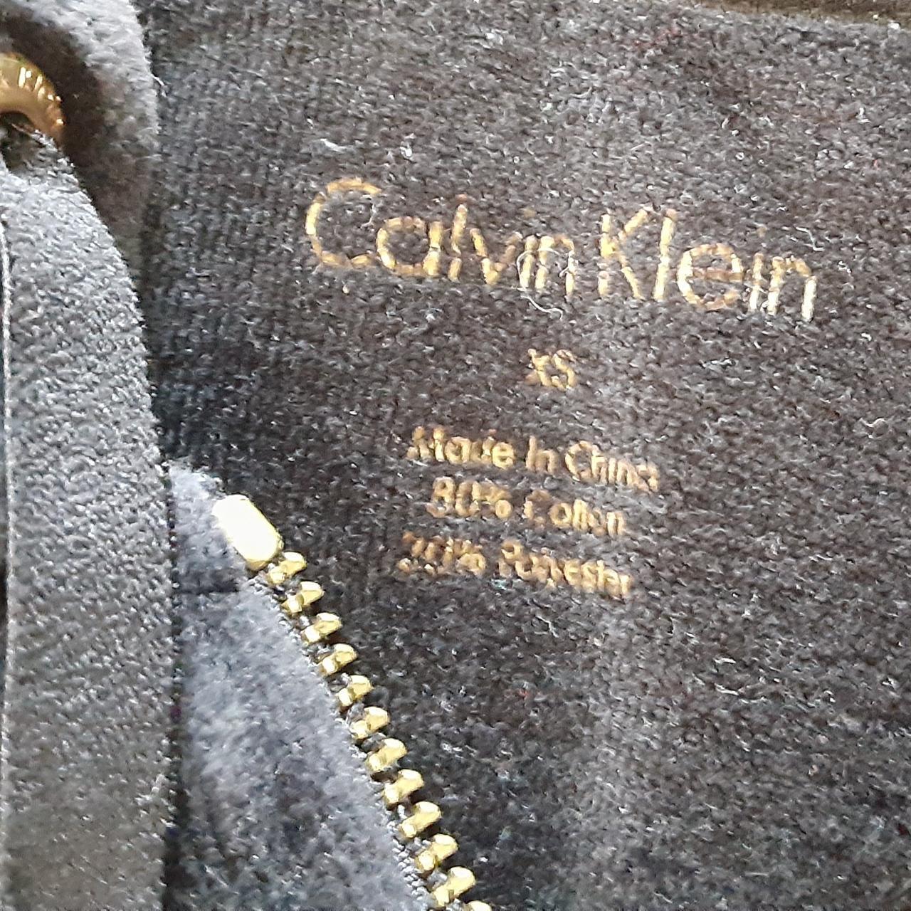 Calvin Klein Zip Up Hoodie Jacket. Velour Women's... Depop