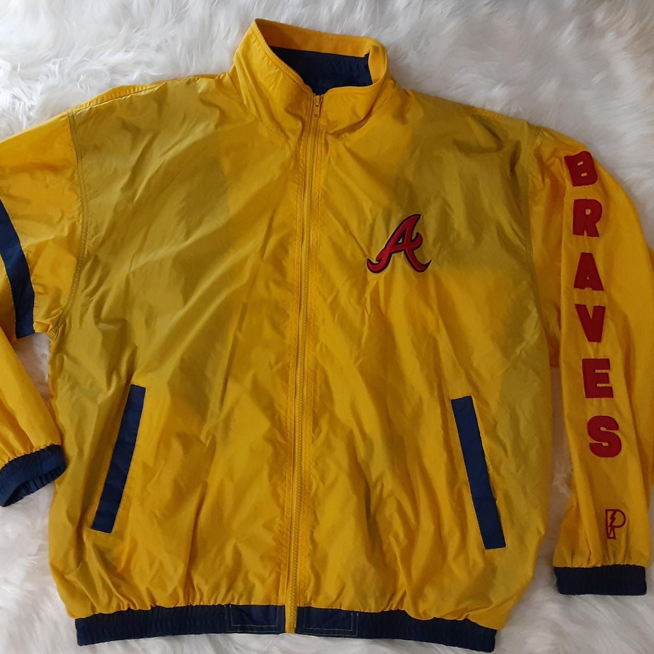 Vintage 90s starter Atlanta Braves hoodie. Is in - Depop