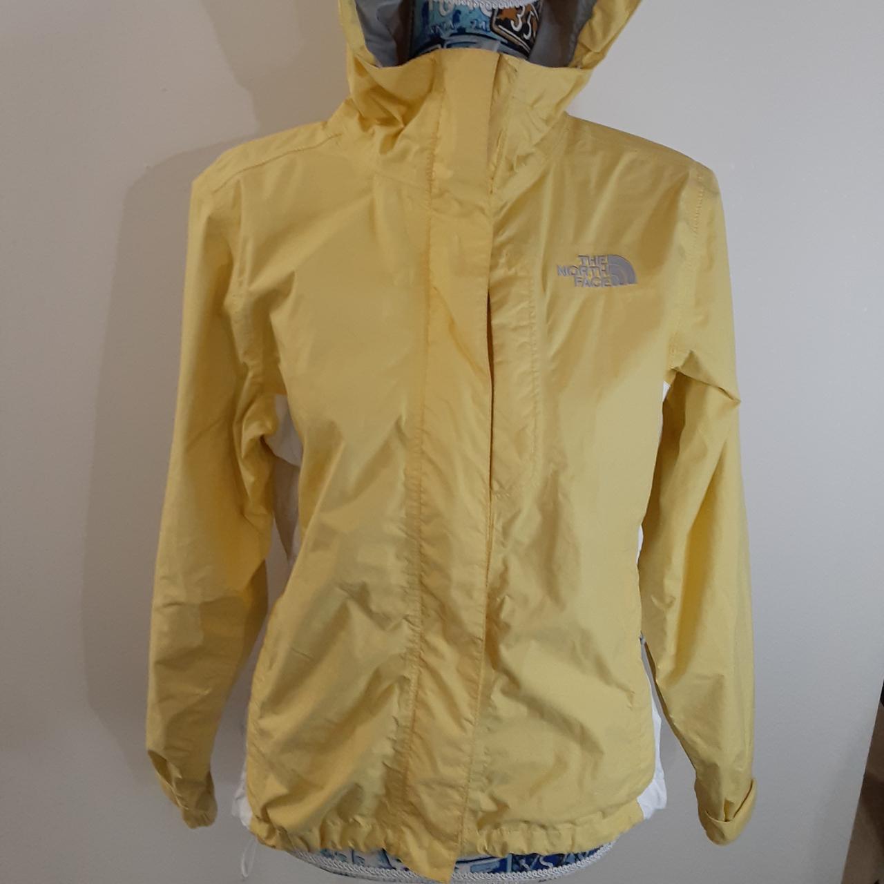 Light yellow north face rain jacket sale