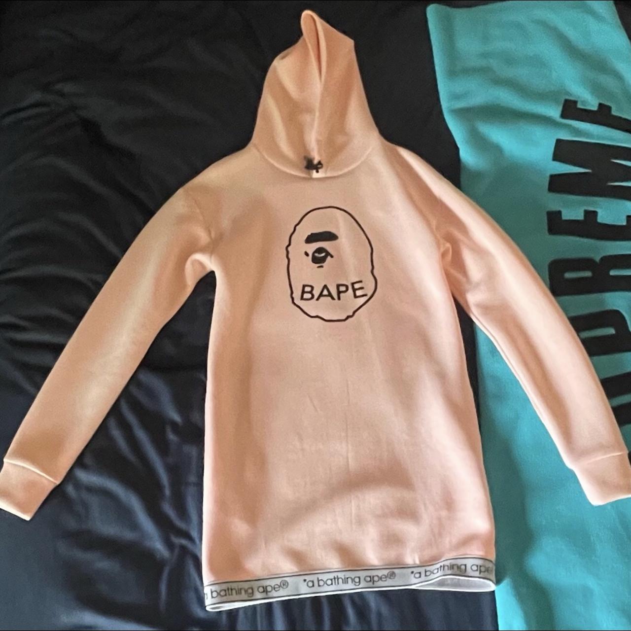 Bape ladies ape head hoodie one piece DS with tags Depop