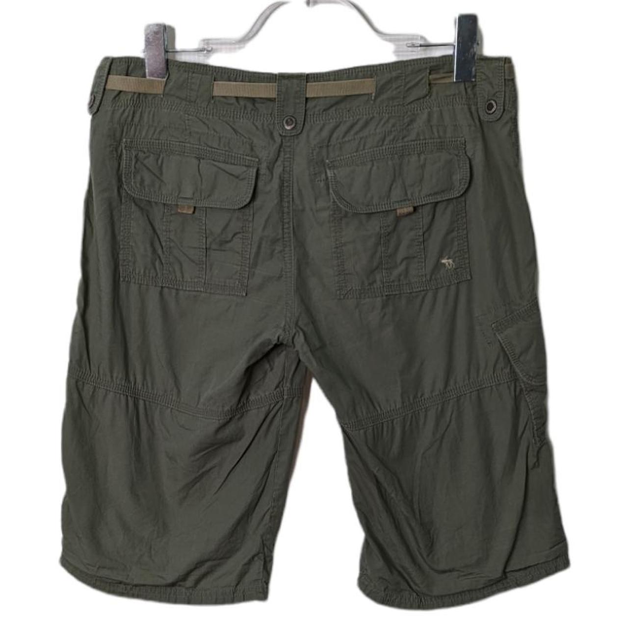 Y2K Abercrombie & Fitch Cargo Shorts Green Low Rise... - Depop