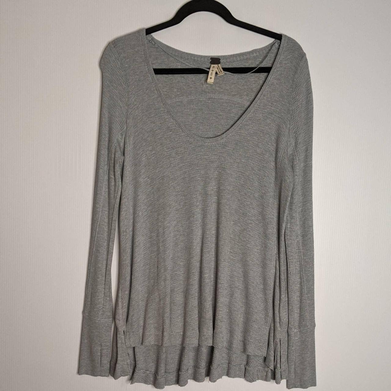 Free People Women's Grey Shirt | Depop