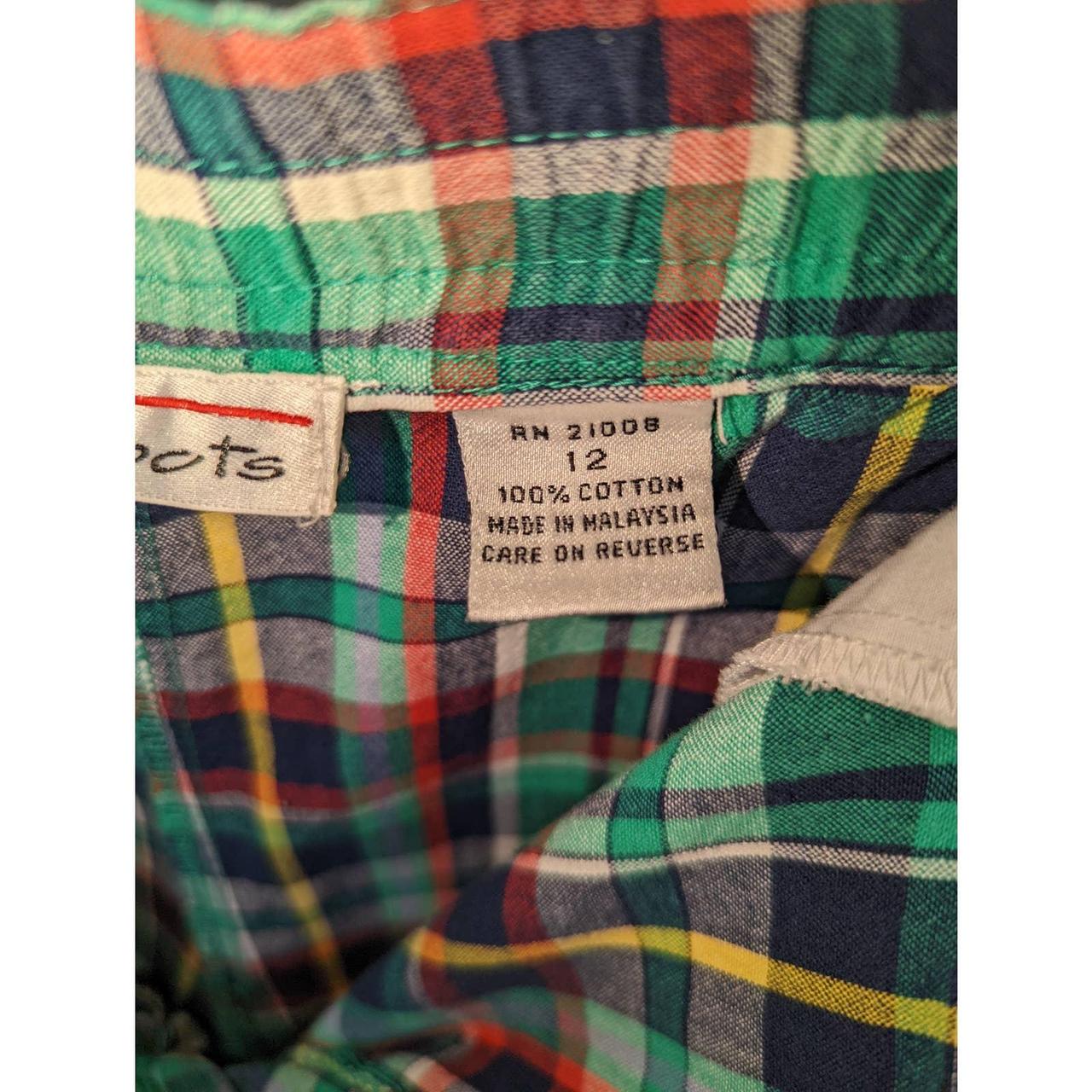 Vintage Talbots 80's 90's Plaid Bermuda Golf Shorts... - Depop