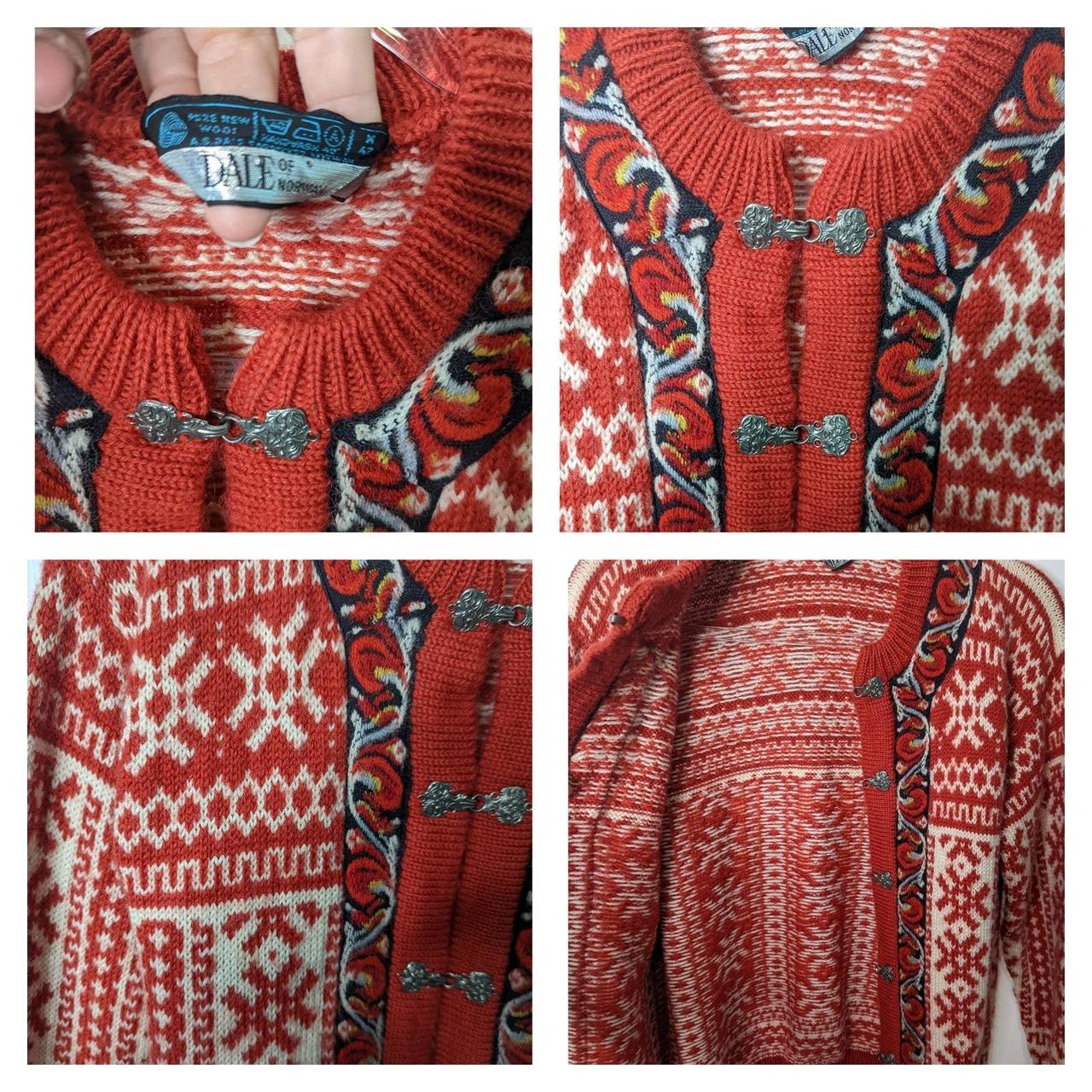 Vintage Dale of Norway Wool Traditional Cardigan... - Depop