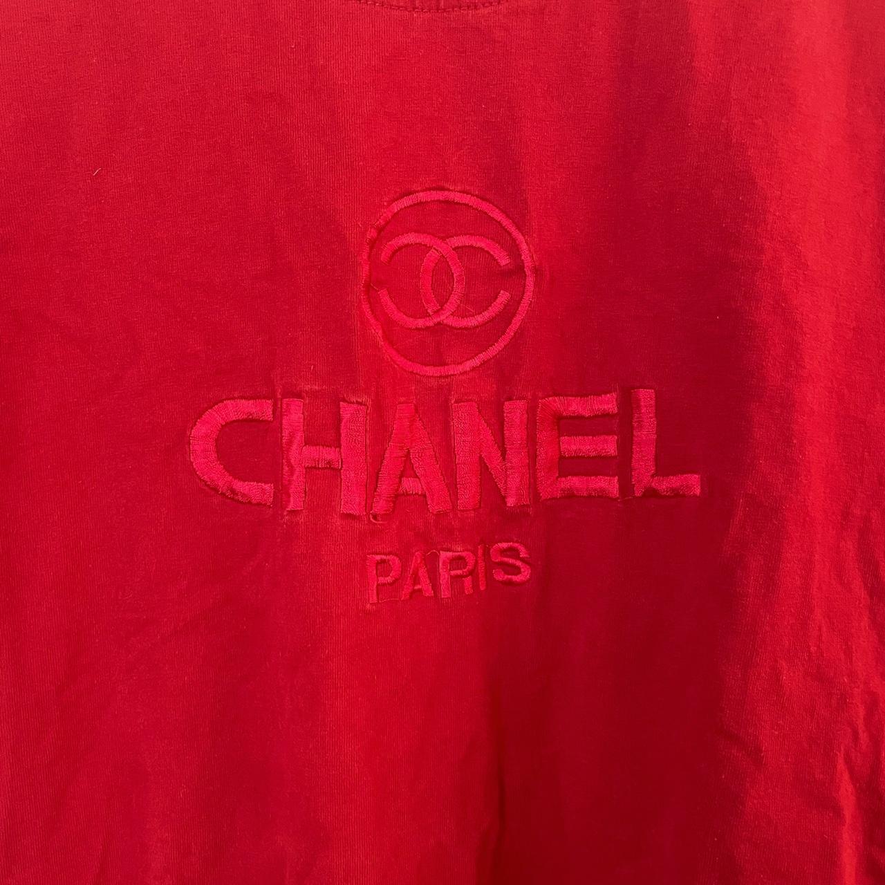 Very rare Knit Cotton authentic vintage CHANEL crop - Depop