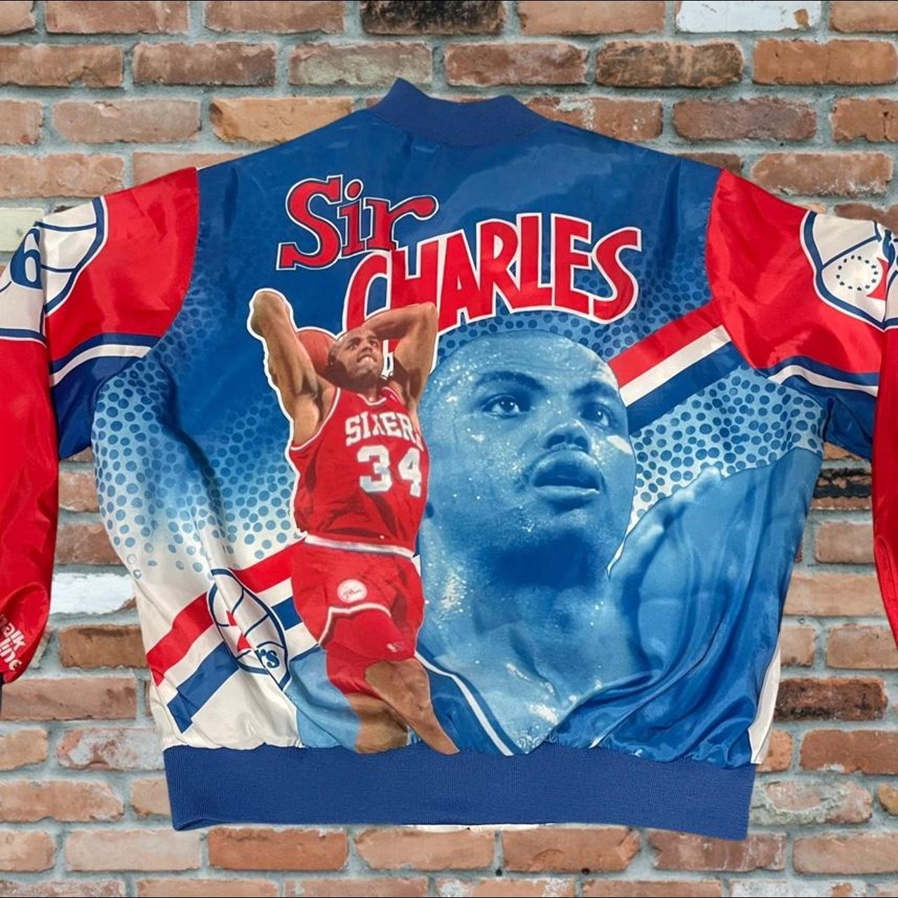 VTG NBA Philadelphia 76ers Charles Barkley Chalk... - Depop