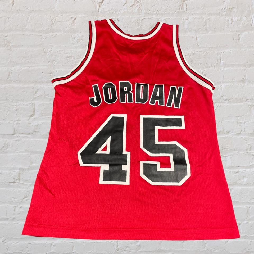 Jordan Bulls 45 Jersey  Champion shirts, Jersey, Tank shirt