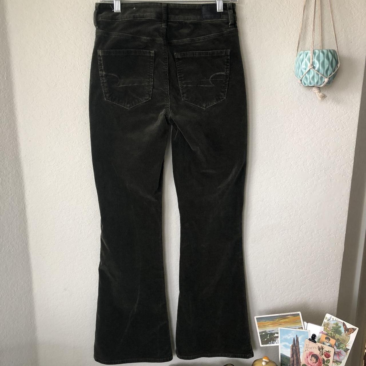 American Eagle Flared Leg Corduroy Pants in... - Depop