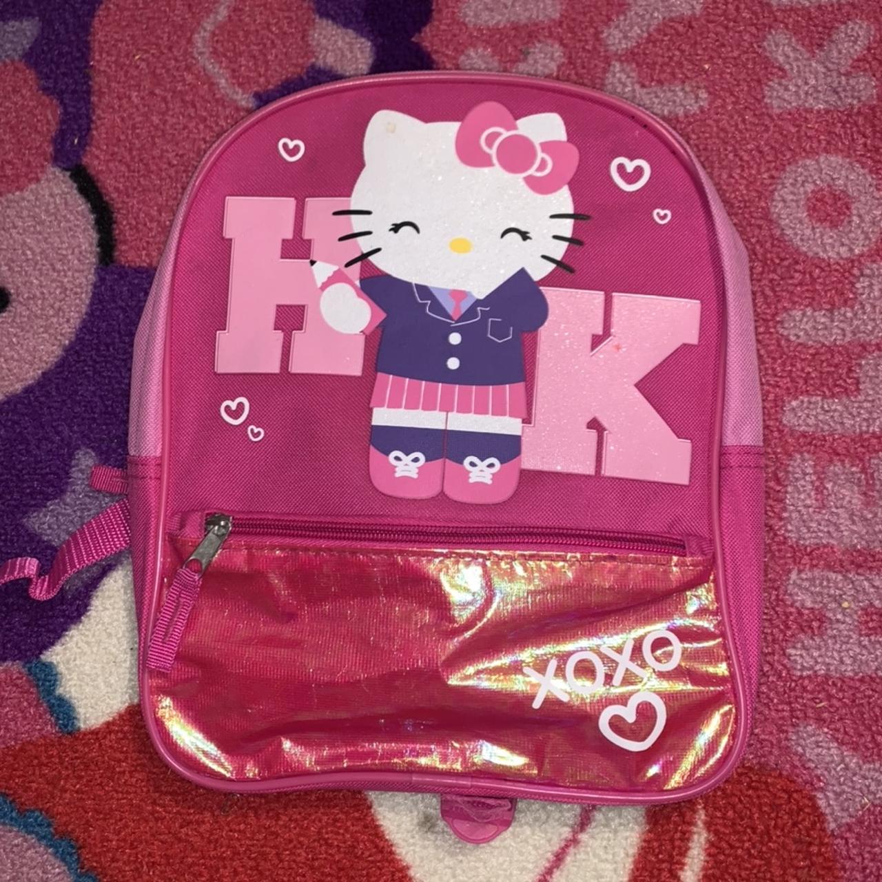 Hot Topic Naruto x Hello Kitty blue mini backpack - Depop