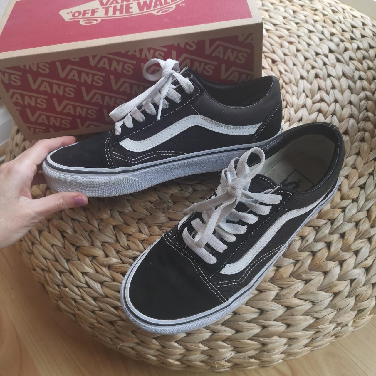 Vans old skool black womens size 6 sale