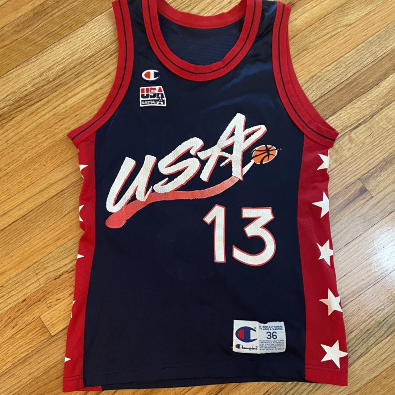 Vintage 1996 USA Basketball Shaquille O’Neal... - Depop