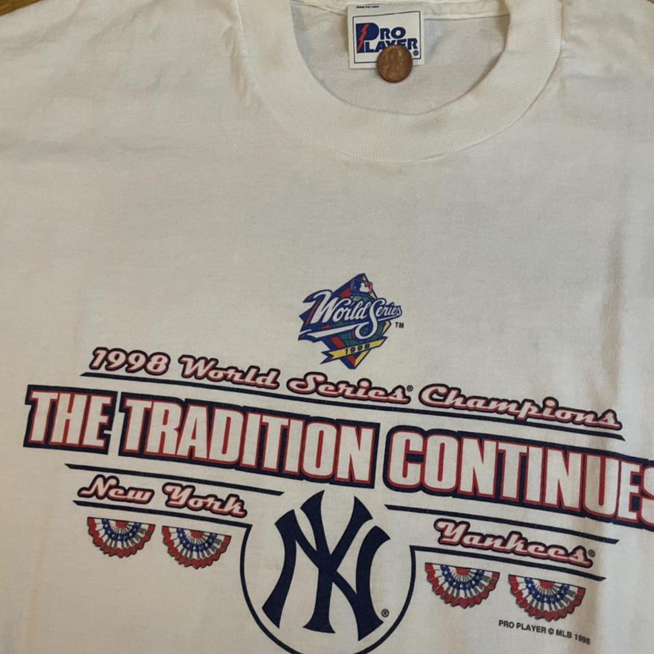 Yankees vintage 98 world series shirt. Marked as - Depop