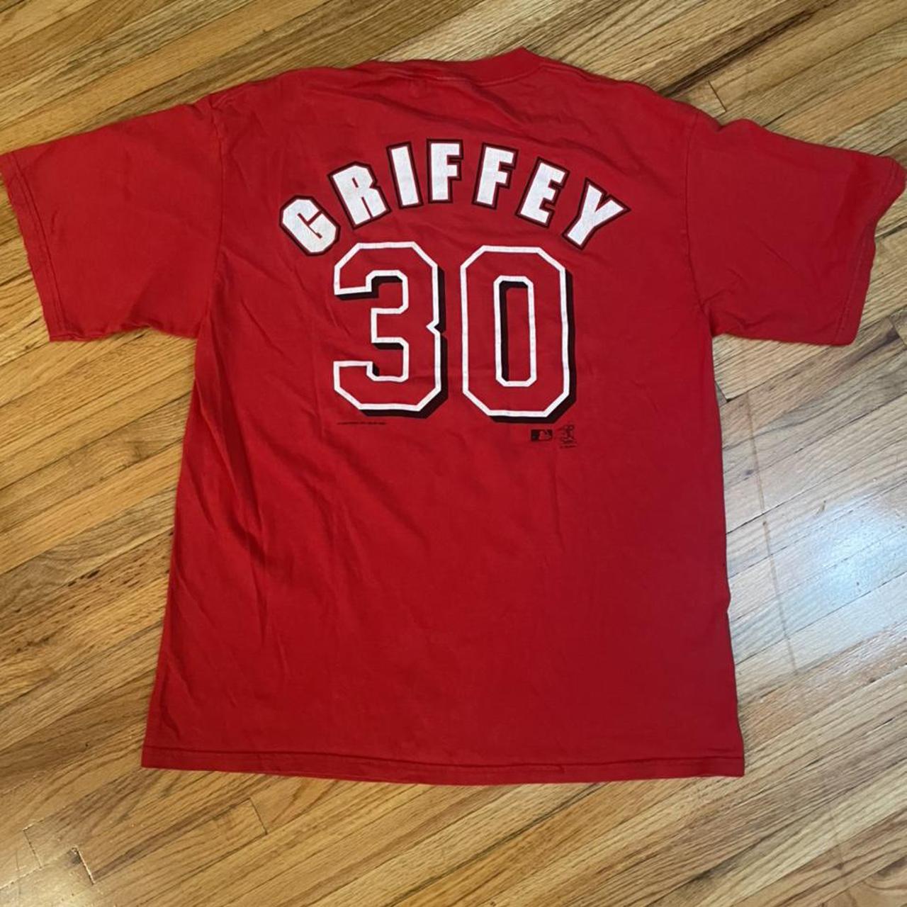 Vintage 2000 Ken Griffey Jr. Cincinnati Reds Shirt - Depop