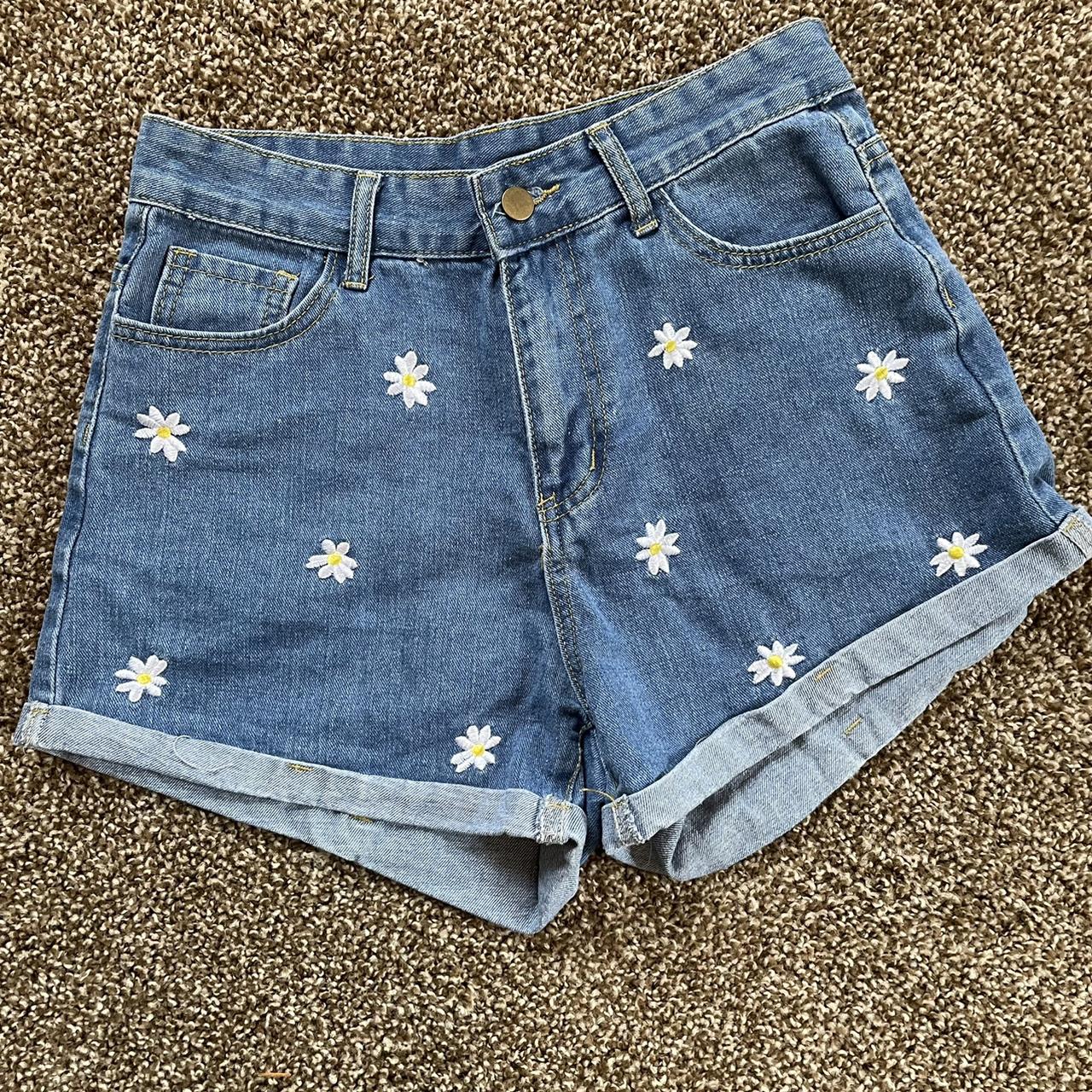 Daisy Dukes … literally Daisy embroidered daisy... - Depop