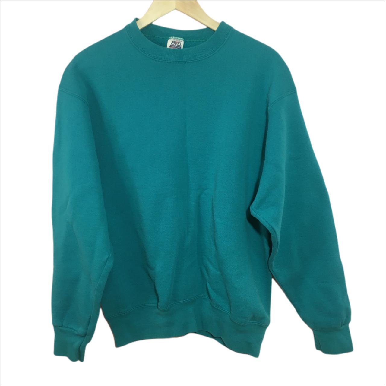 American Vintage Men's Green and Blue Sweatshirt