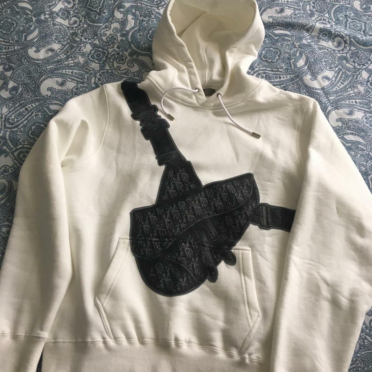 Dior Homme Saddle Bag Print Hoodie in White for Men