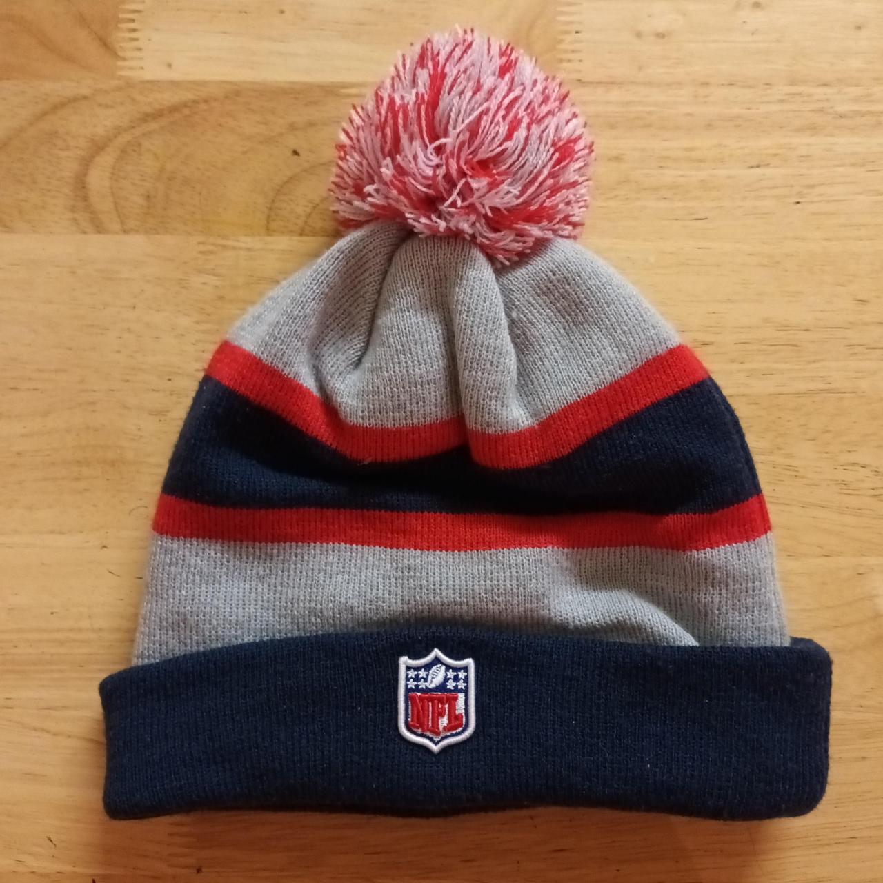 The Pats Beanie with Yarn Pom Pom, Patriots Beanie