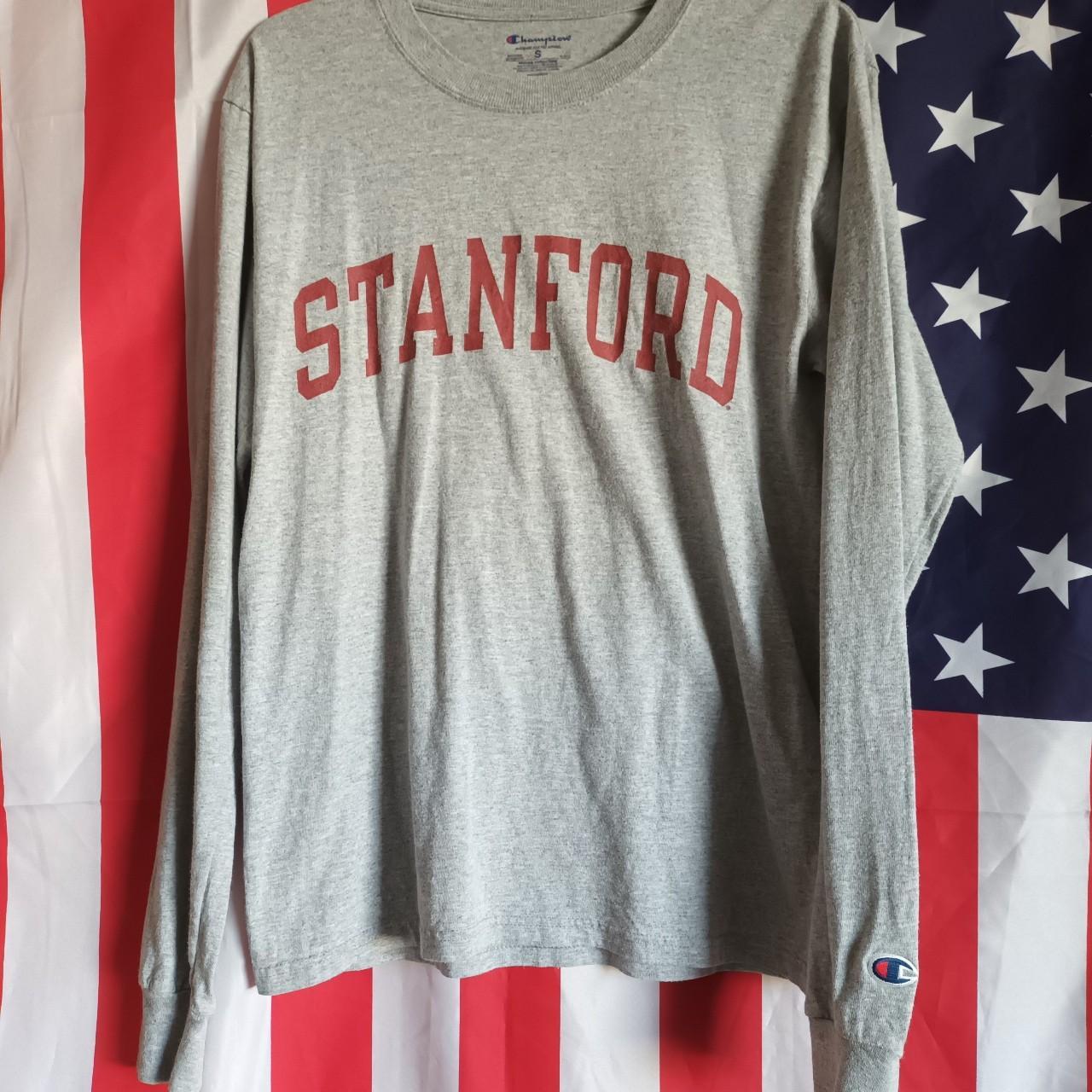 Stanford University Champion long sleeve T-Shirt... - Depop