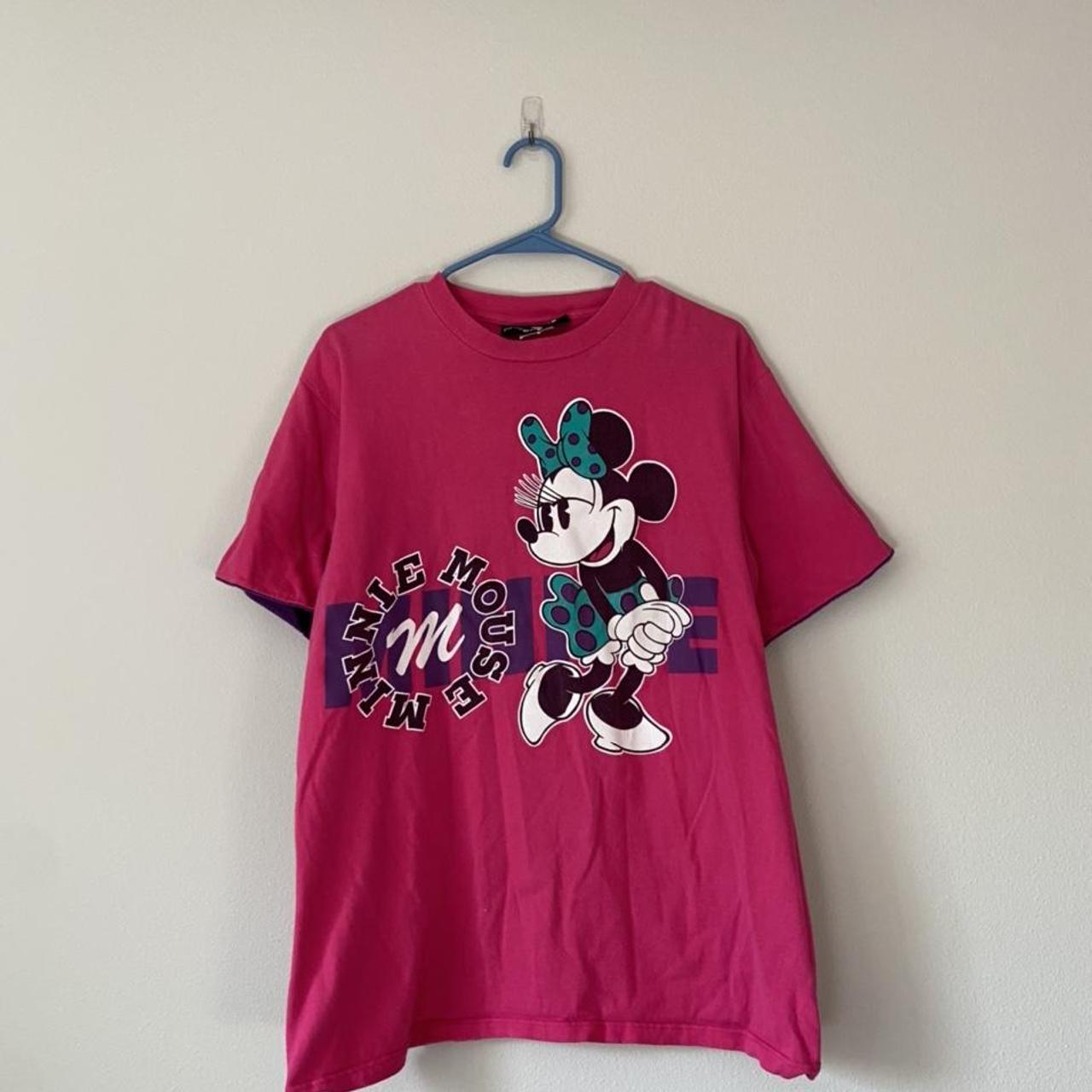 Mickey and Goofy Disney shirt two tone split, paint - Depop