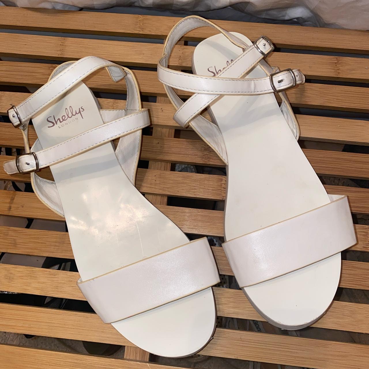 Shelly’s London shoes White sandals 🤍 Size US 8... - Depop
