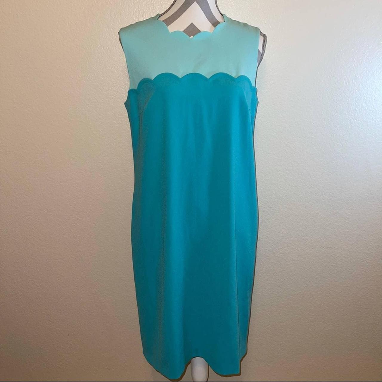 Escada blue outlet dress