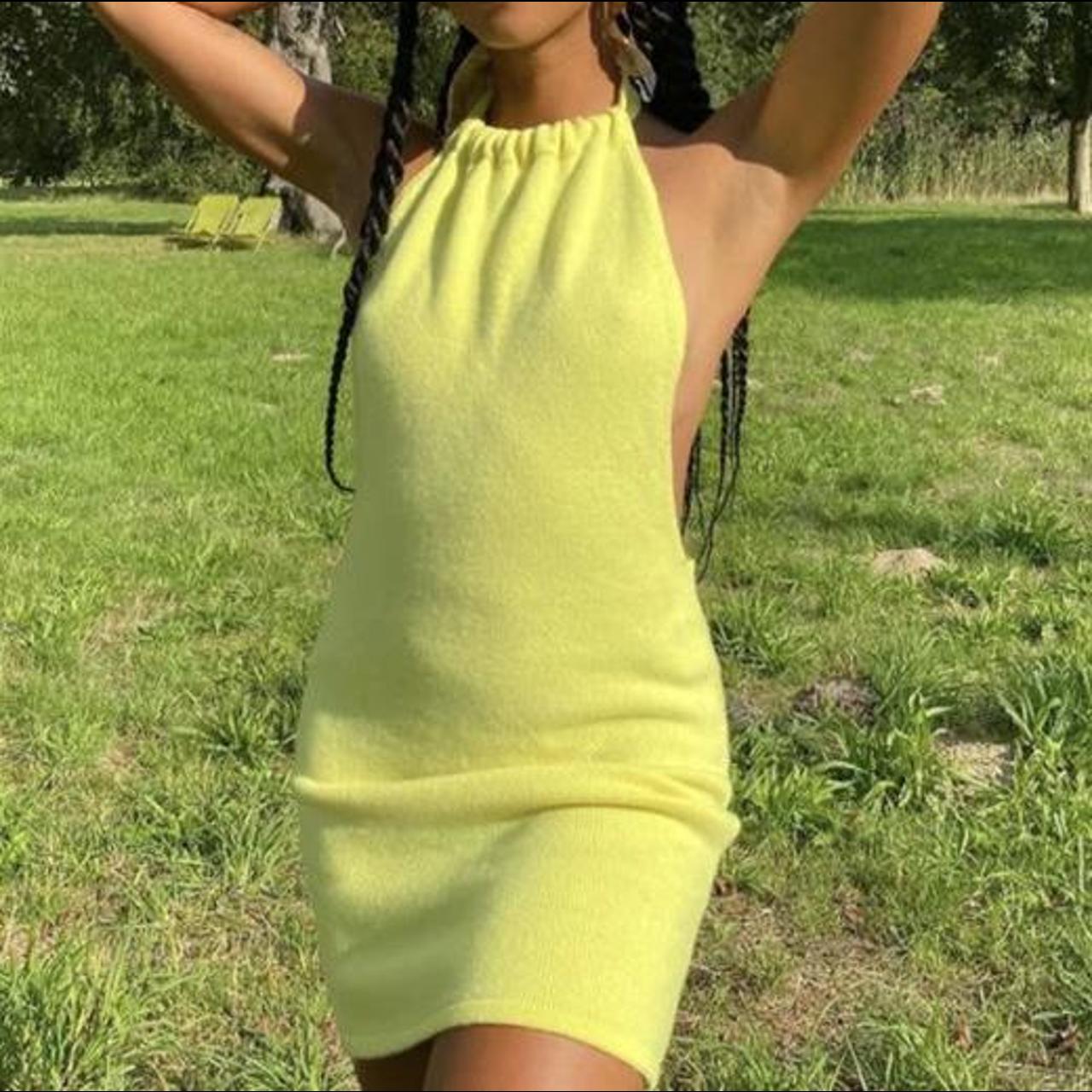 Frankie’s Bikinis zephyr halter dress in... Depop