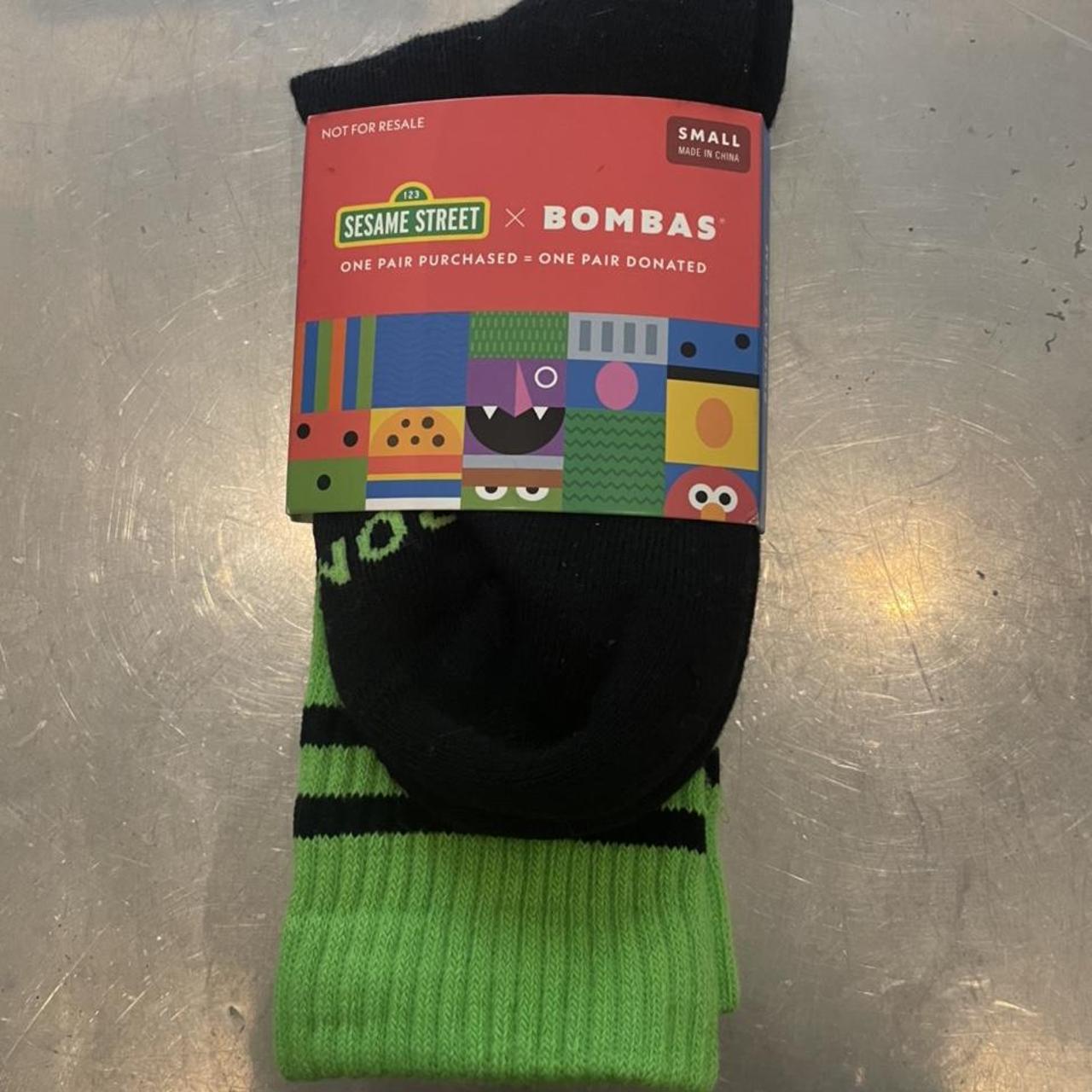 Bombas Men's Green and Black Socks