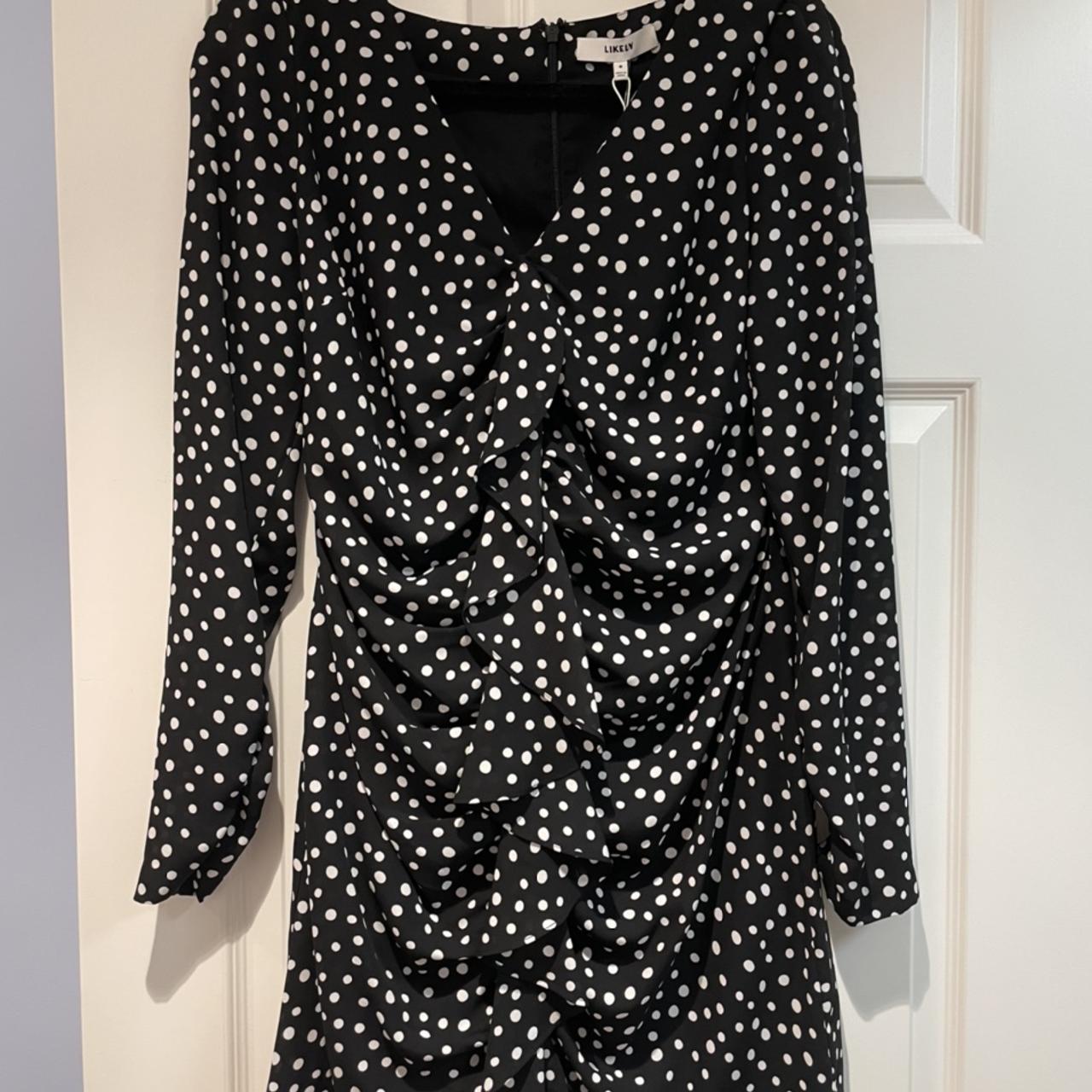 LIKELY Women's Black and White Dress