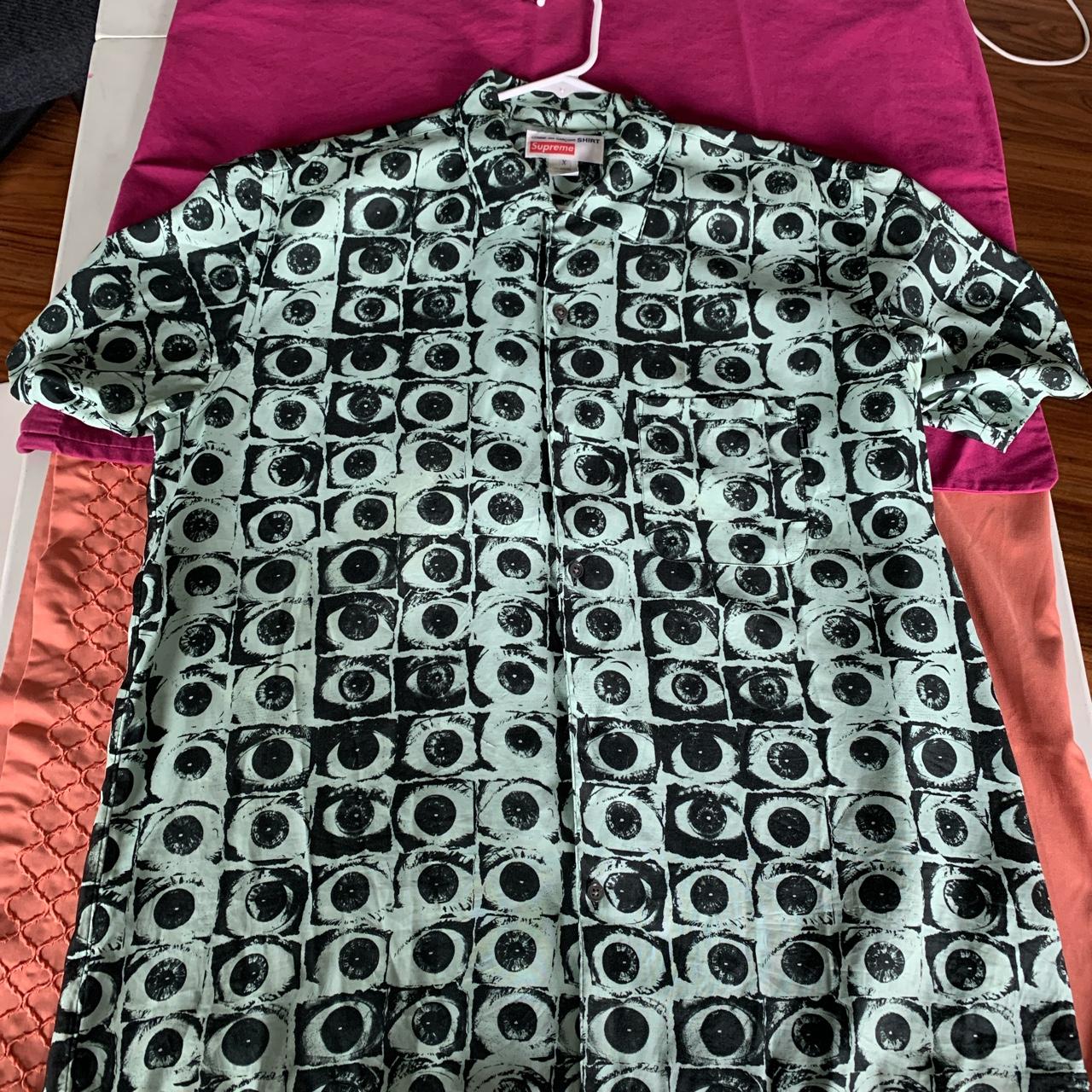 Supreme cdg outlet eyes shirt