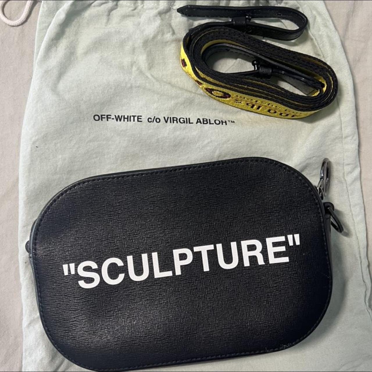 Authentic Off-White Black Leather “Sculpture” Camera - Depop
