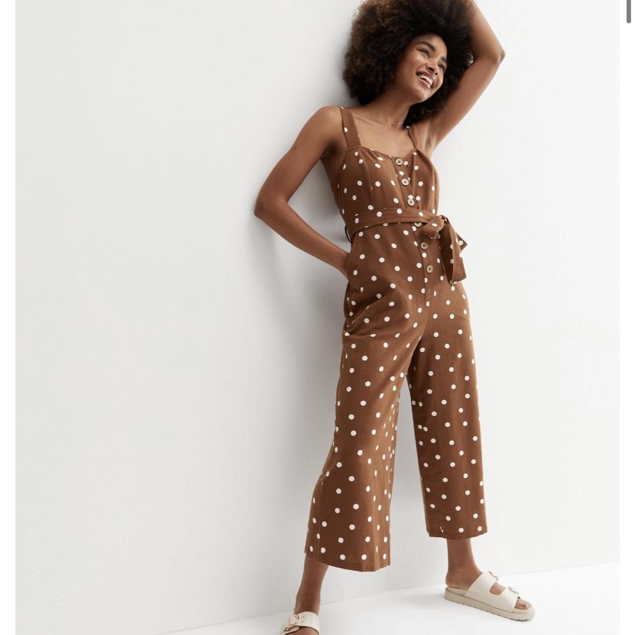 Polka dot jumpsuit new look online