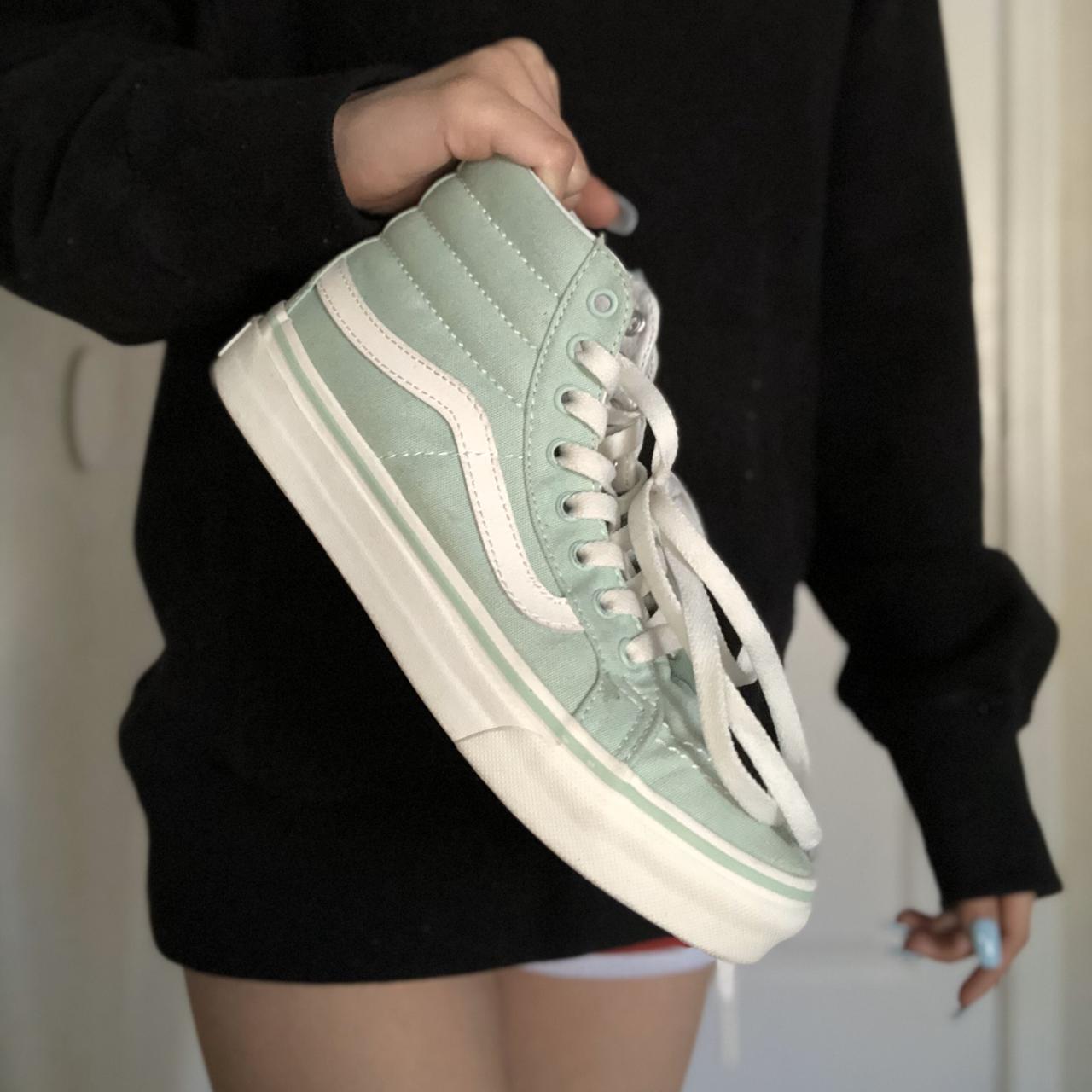 Gossamer Green Sk8 Hi Slim from Vans worn once